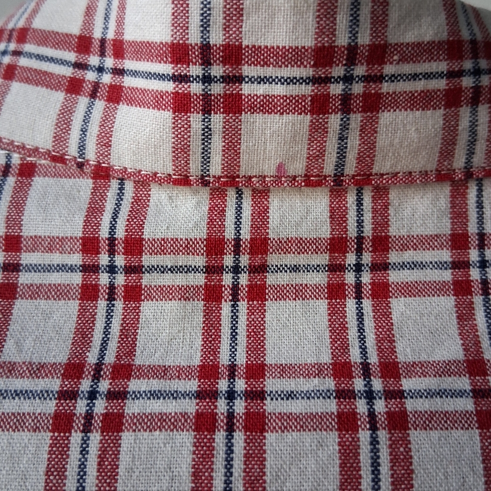 Anthropologie The Korner Plaid Check Button Up Top - Picture 12 of 13